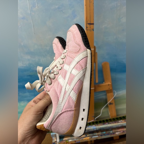 tiger onitsuka ultimate 81 pink canvas women’s sneakers shoes size 6.5 - Picture 1 of 8